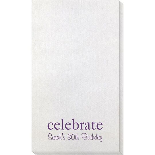 Big Word Celebrate Bamboo Luxe Guest Towels